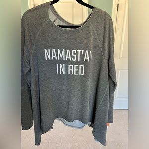 Super cute, soft and lightweight grey swing bottom sweatshirt